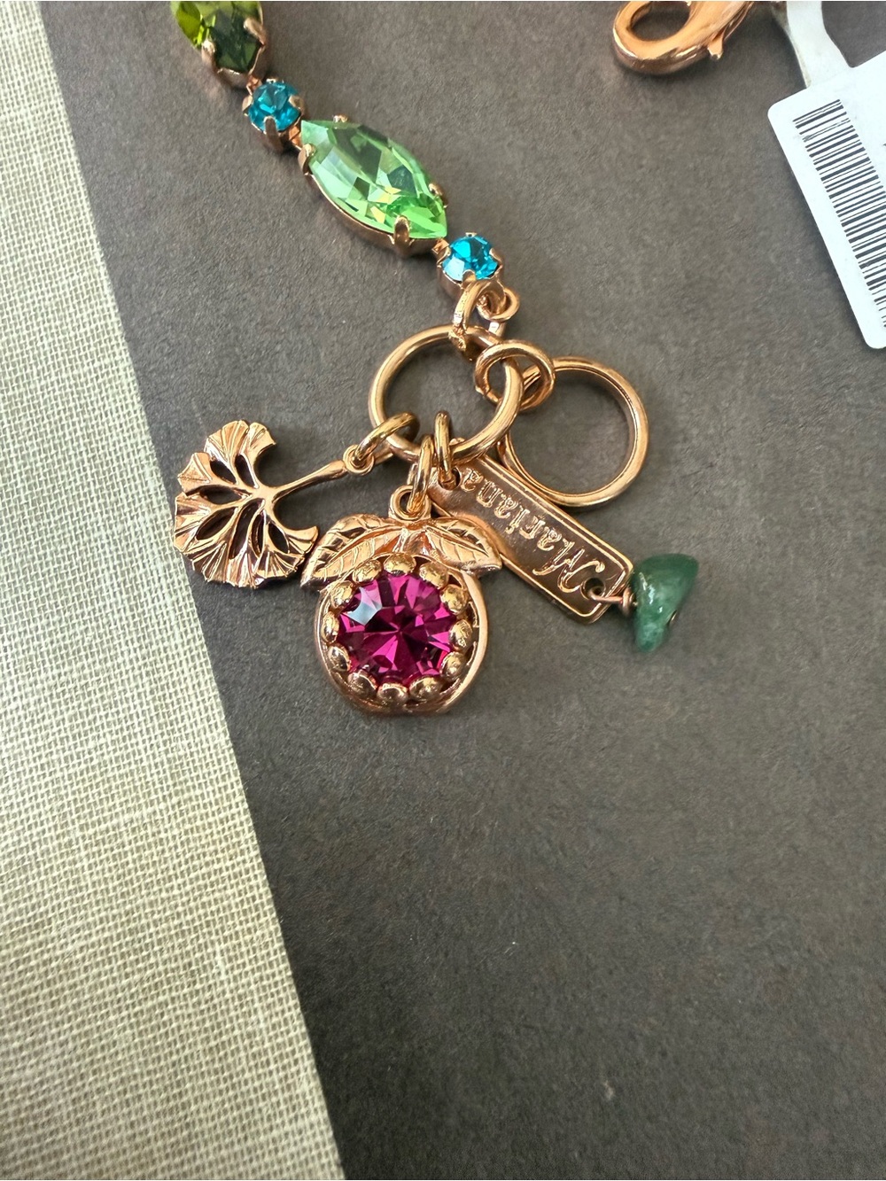 Mariana Crystal Bracelet - Red, Pink, Green, Turquoise, Olive: Tiger Lily NWT - Picture 2 of 6